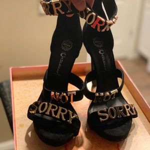 Jeffrey Campbell Sorry Not Sorry Suede Heels